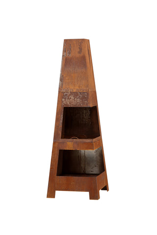 Bastin Eldkorg - Rostig orange - 50*50*150