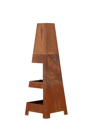Bastin Eldkorg - Rostig orange - 50*50*150