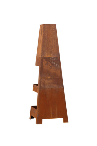 Bastin Eldkorg - Rostig orange - 50*50*150