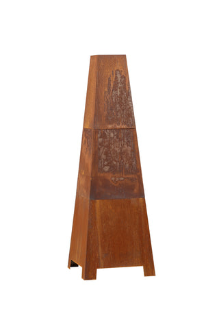 Bastin Eldkorg - Rostig orange - 50*50*150