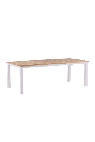 Panamabord 224/324 - Vit/Teak