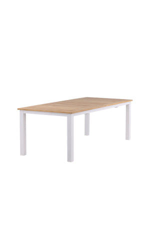 Panamabord 224/324 - Vit/Teak