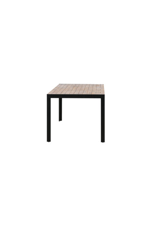 Bois Matbord 205*90cm - Svarta Ben / Acacia