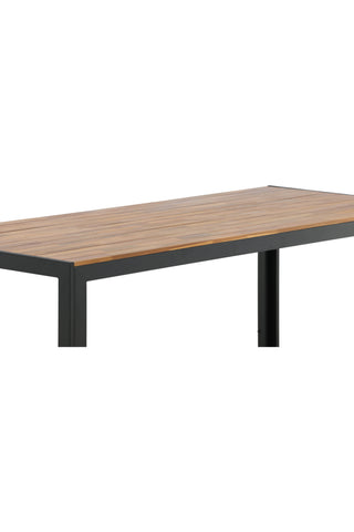 Bois Matbord 205*90cm - Svarta Ben / Acacia