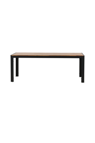 Bois Matbord 205*90cm - Svarta Ben / Acacia