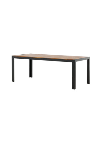 Bois Matbord 205*90cm - Svarta Ben / Acacia