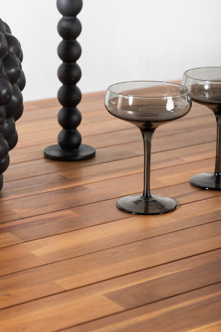 Bois Matbord 205*90cm - Svarta Ben / Acacia