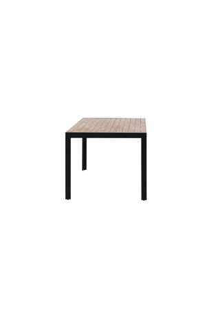 Bois Matbord 205*90cm - Svarta Ben / Acacia