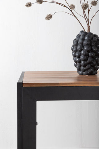 Bois Matbord 205*90cm - Svarta Ben / Acacia
