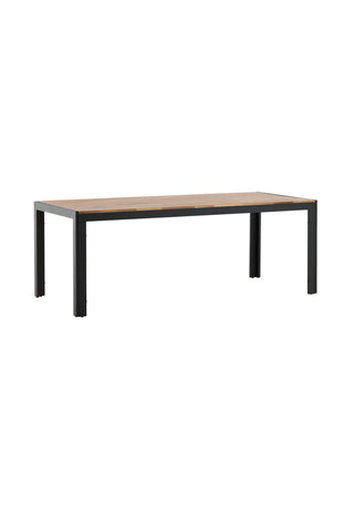 Bois Matbord 205*90cm - Svarta Ben / Acacia