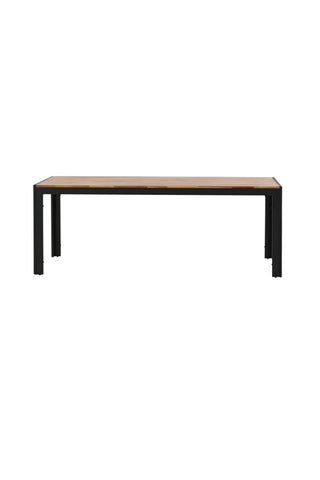 Bois Matbord 205*90cm - Svarta Ben / Acacia