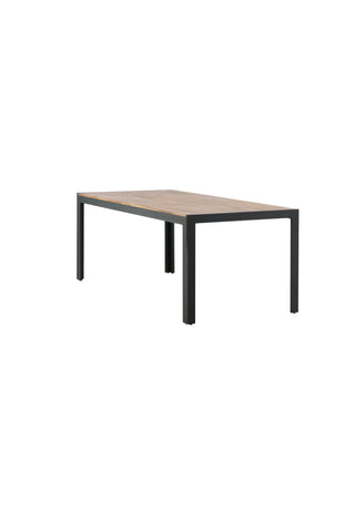 Bois Matbord 205*90cm - Svarta Ben / Acacia