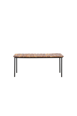 Venture Home Penh Sofatable Steel - Svart / Acacia / Rektangulär 65*100*40