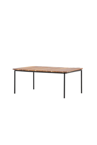 Venture Home Penh Sofatable Steel - Svart / Acacia / Rektangulär 65*100*40