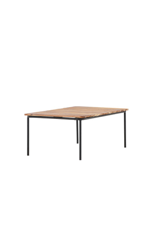 Venture Home Penh Sofatable Steel - Svart / Acacia / Rektangulär 65*100*40