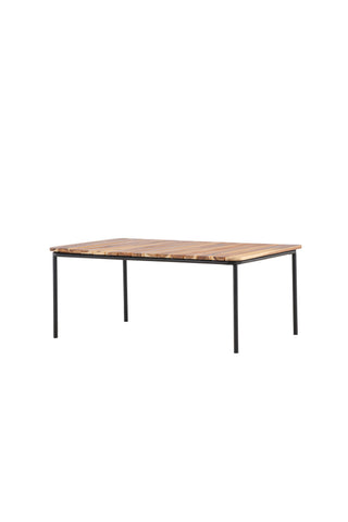 Venture Home Penh Sofatable Steel - Svart / Acacia / Rektangulär 65*100*40