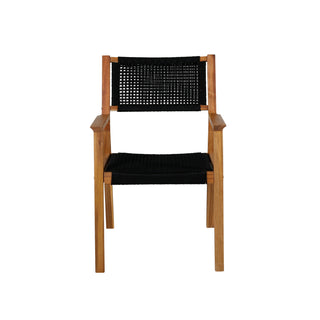 Little John Matstol 2-pack - Svart rep / Acacia