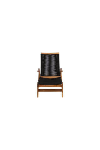 Little John Sun Lounge - Black Rope / Acacia