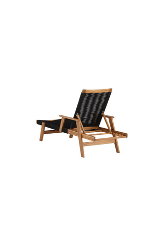 Little John Sun Lounge - Black Rope / Acacia