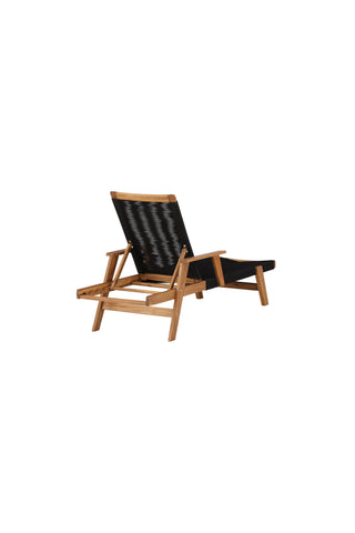 Little John Sun Lounge - Black Rope / Acacia