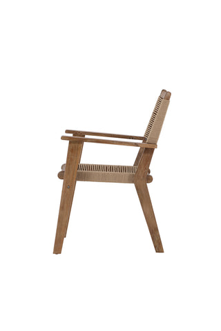 Venture Home Peter Matstol 2-pack Acacia - Mörkbrun / Beige