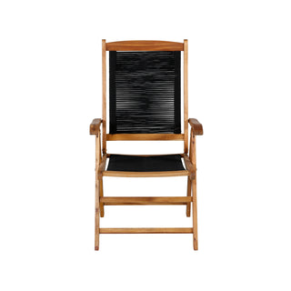 Peter 5:pos Stol 2-pack - Svart rep / Acacia