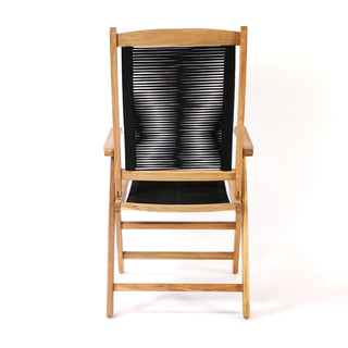 Peter 5:pos Stol 2-pack - Svart rep / Acacia