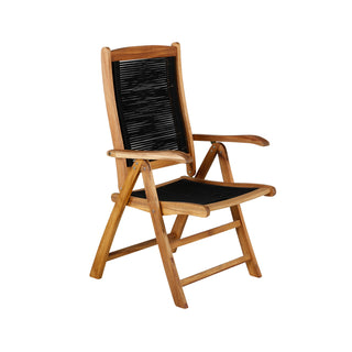 Peter 5:pos Stol 2-pack - Svart rep / Acacia