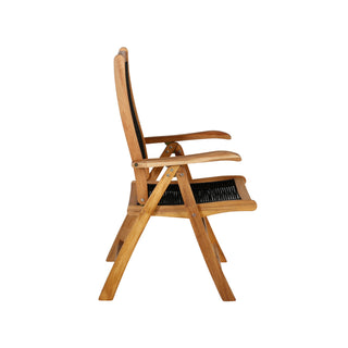 Peter 5:pos Stol 2-pack - Svart rep / Acacia