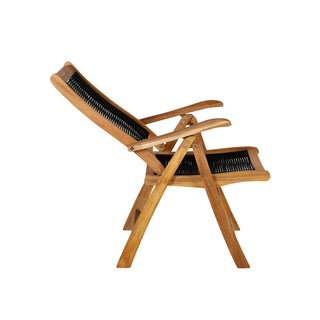 Peter 5:pos Stol 2-pack - Svart rep / Acacia