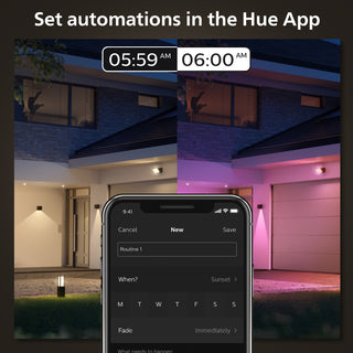 Philips Hue Resonate Vägglampa Nedåtriktad White and Color Ambiance Svart
