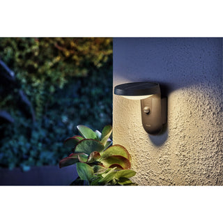 Philips Tyla Vägglampa Solcell IR-sensor Ultra Efficient LED 255lm IP44 Antracit