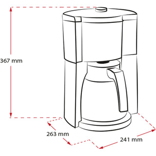 Melitta Termosbryggare LOOK 5.0 THERM TIMER, SVART