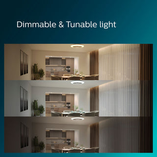 Philips Amigo Takfläkt med LED-belysning Varm-/kallvitt 6000 lm