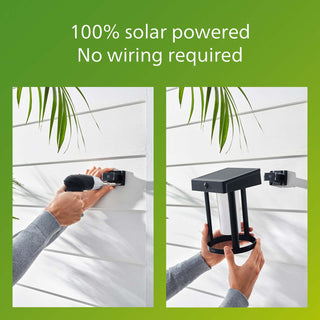 Philips Camill Vägglampa Solcell Ultra Efficient LED 25lm/250lm Svart