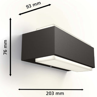 Philips Stratosphere Vägglampa Ultra Efficient LED 3,8W 800lm Antracit