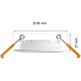 Philips Hue Slim Downlight S 90mm White and Color Ambiance Vit 3-pack