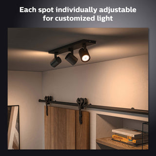 Philips Hue Runner White Ambiance 3 spot 1200 lm Svart