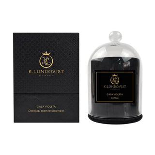 K. Lundqvist Doftljus med Glaskupa Casa Violeta