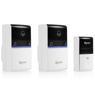 Byron Trådlös dörrklocka Kinetic Ej batt. x2 mottag