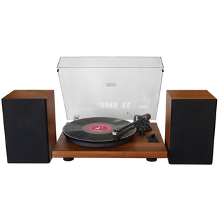 Soundmaster PL711BR Skivspelare med 2-vägs högtalare Bluetooth