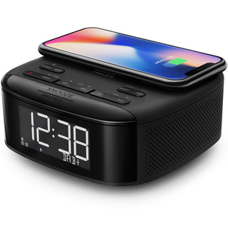 Digital DAB+/FM-klockradio QI-laddning