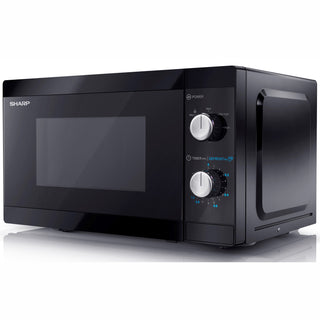 Sharp Mikrovågsugn 20l Mekanisk panel 800W Black