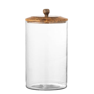 Mariola burk m/lock, klar, glas