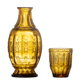 Theon Karaff & Glas, Brun, Glas
