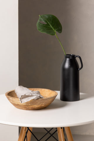 Venture Home Danburi Matbord - Woodlook / Woodlook MDF +Polar Matstol - Svarta ben / Black Velvet _2