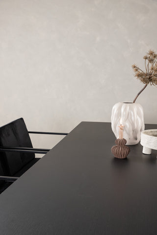 Venture Home Vail Matbord - Svart / Rökt Svart MDF +Richmond Matstol - Svart / Svart Sammet _6
