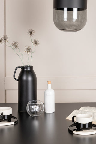 Venture Home Tempe Matbord - Svart / Svart MDF +Dyrön Matstol - Svart Polypropylen _2