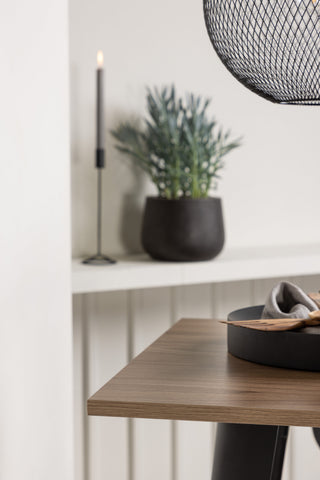 Venture Home Tempe Barbord - Svart / Natur MDF +Adesto Barstol - Svart / Mattsvart ABS _2