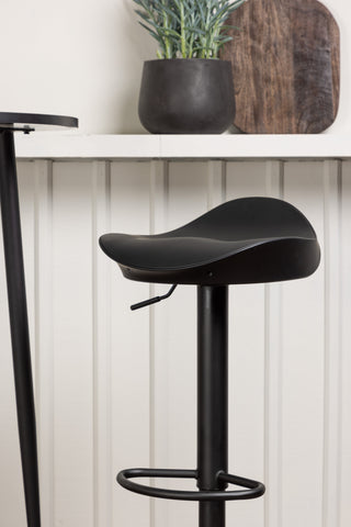 Venture Home Plaza Barbord - Svart / Svart Mdf +Adesto Barstol - Svart / Mattsvart ABS _2